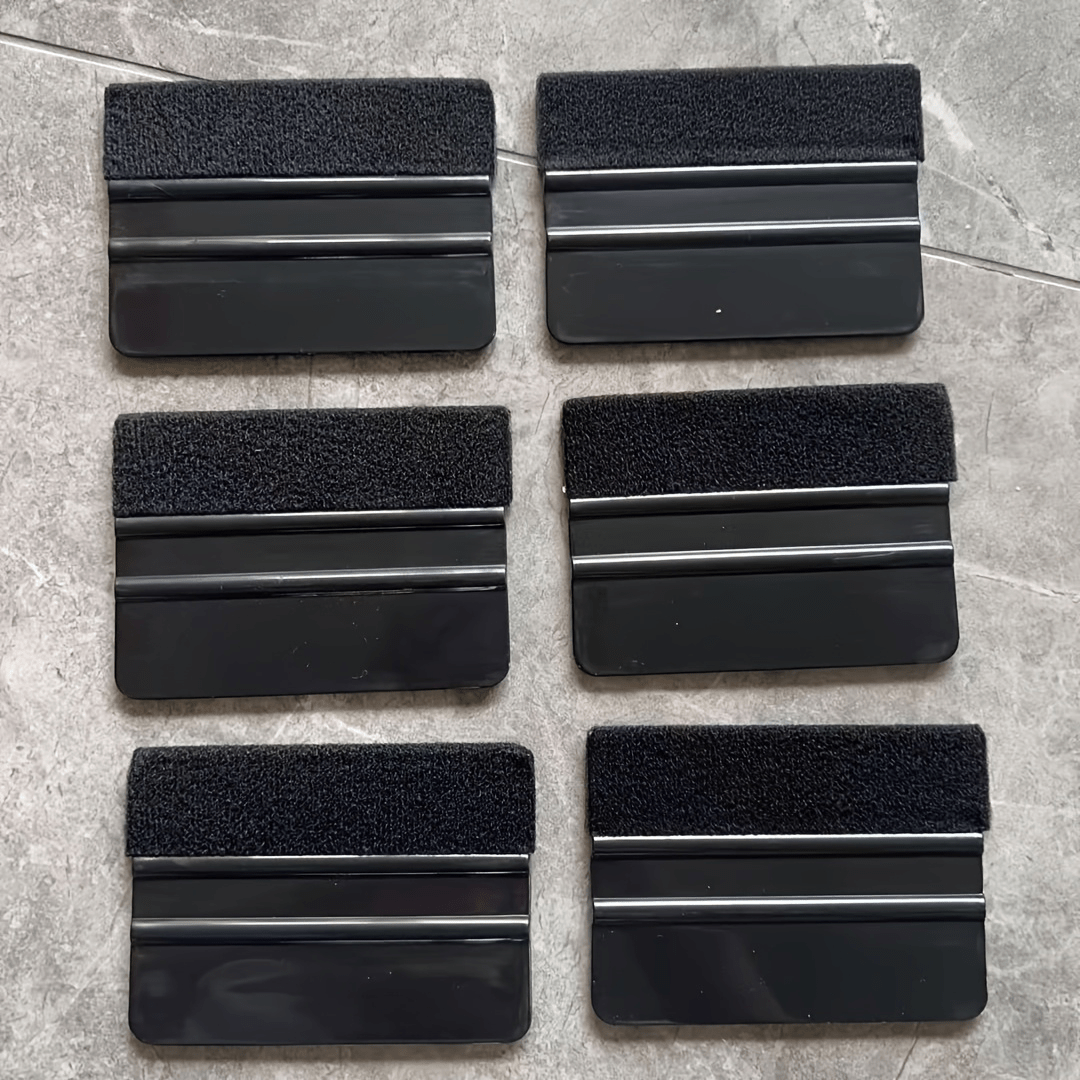 Image of 6pcs Manual Car Vinyl Applicator | Non-scratch Plastic/felt Remover & Bubble-applicator With Blade-like Tip For Auto Wrapping, Window Film, Decals | Applicable, Uncharged, Made Of Pp Material