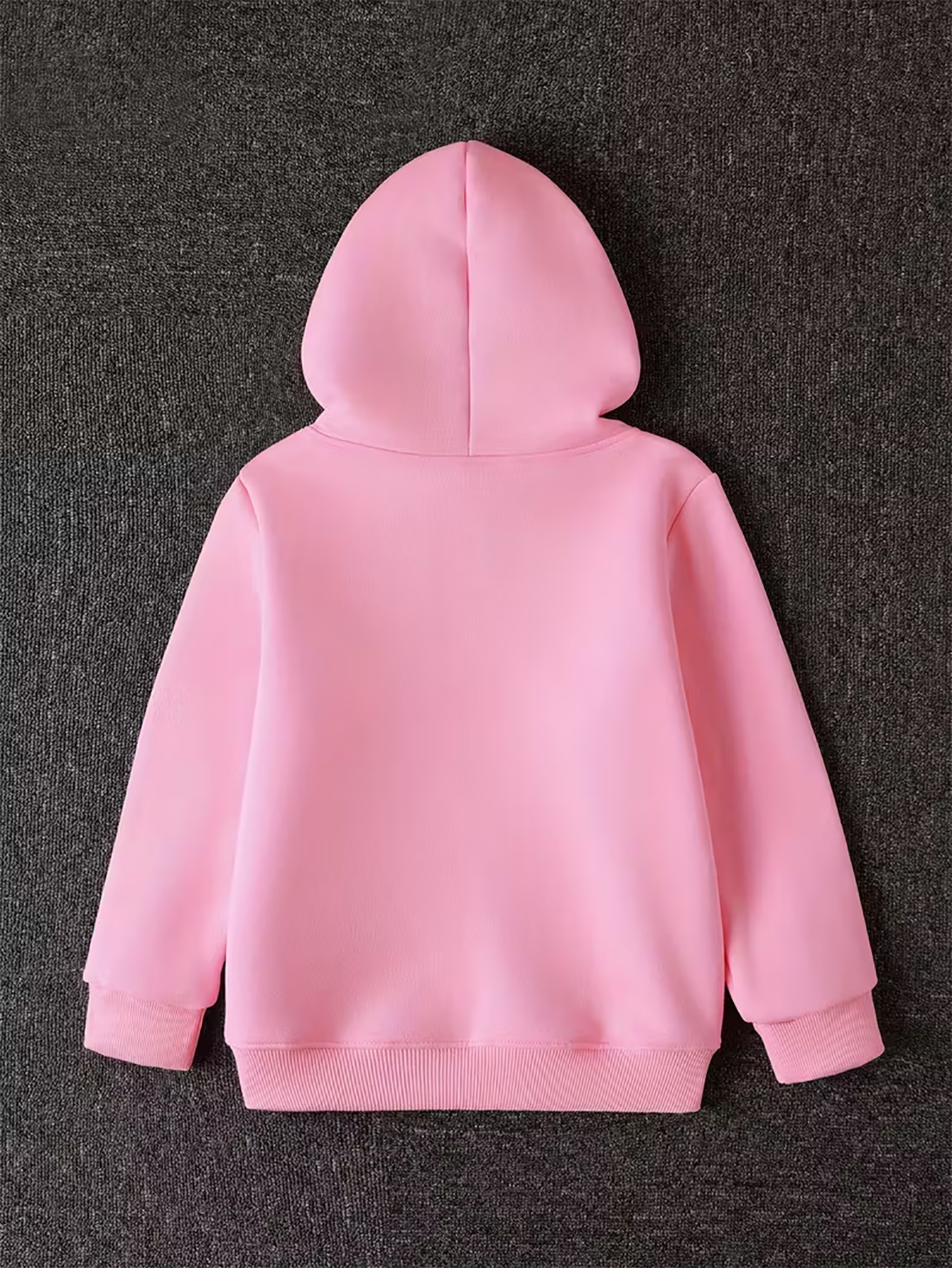 girls pink hoodie with heart print stylish and casual outerwear for autumn winter a high quality and perfect gift