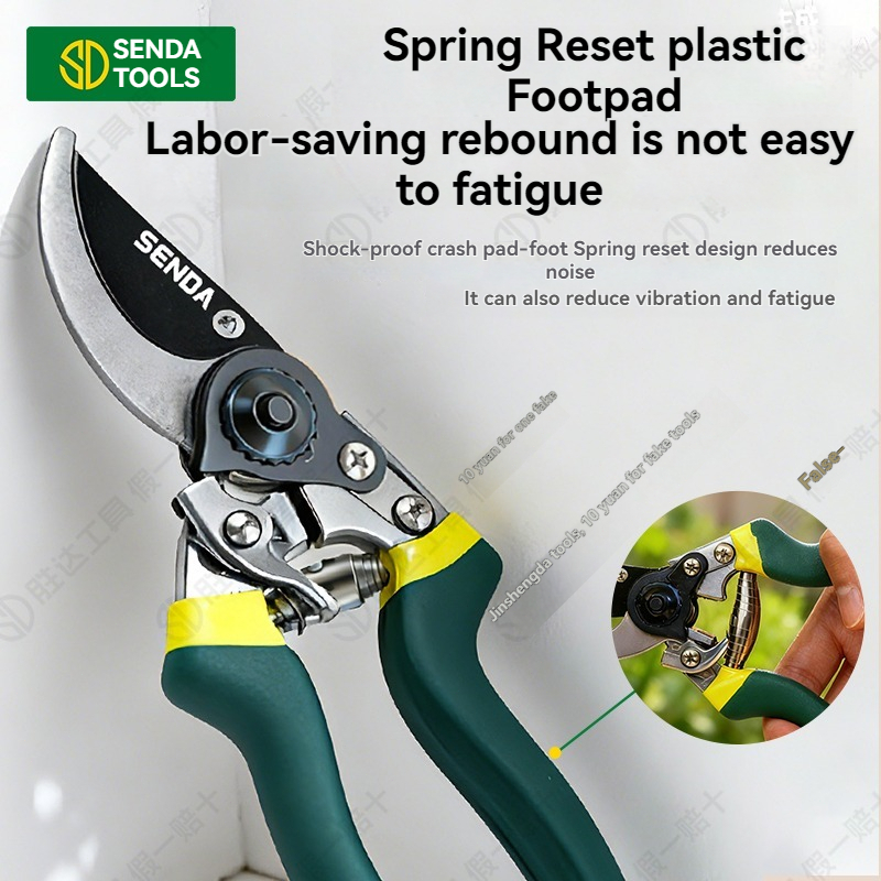E-shop SK5 Gartenschnittschere, manuelle scharfe , ergonomischer rutschfester Griff, Astschere für Obstbäume/Garten dicke Äste, professionelles