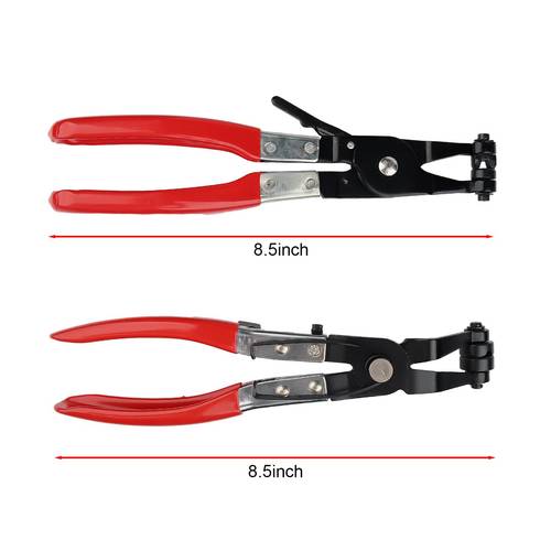 2pcs hose clamp pliers repair tool hose clamp pliers and swivel flat band for removal and installation of ring type or flat band hose clamps