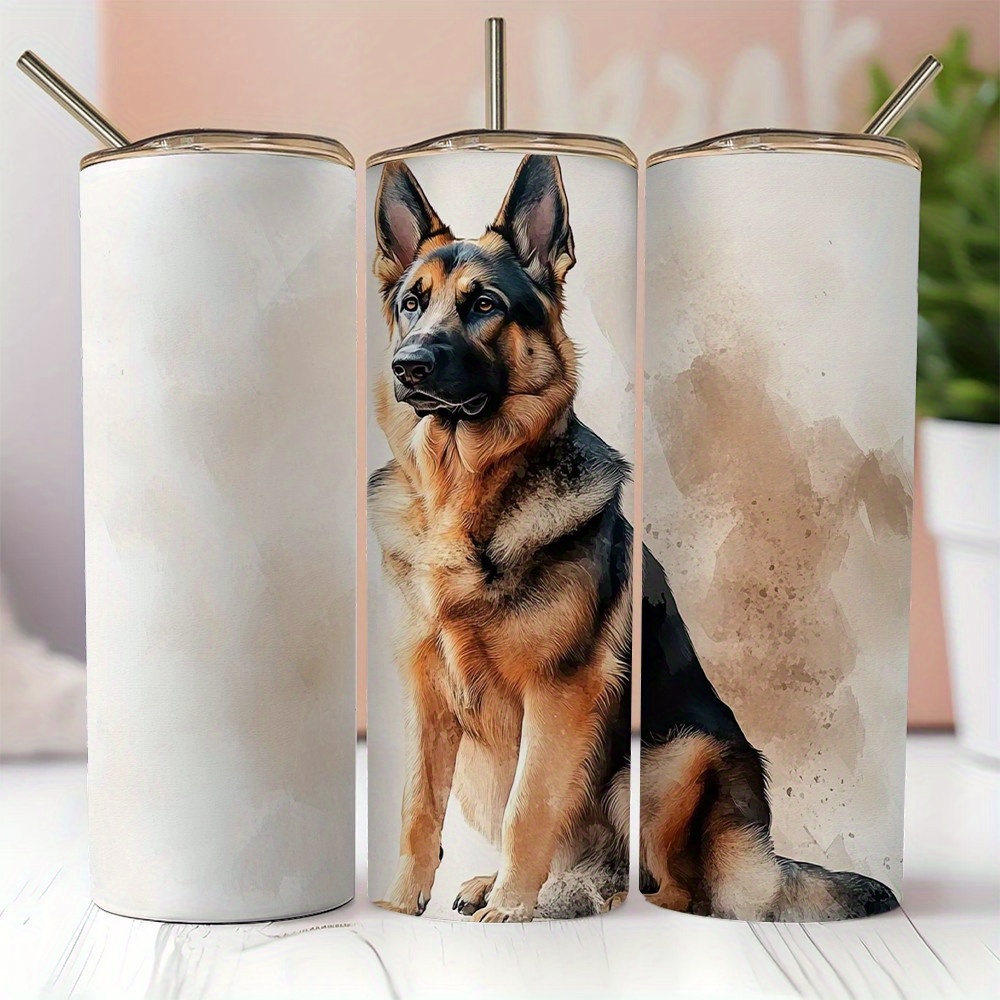 

1pc 20oz Dog Steel - Insulated Mug For Hot And Beverages, 304 , For
