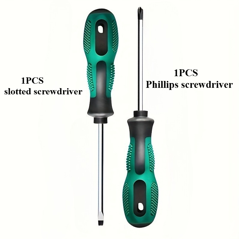 E-shop Ergonomisches magnetisches Schraubendreher-Set mit Griff - Kreuzschlitz, Einzelkopf, Antistatisch, starke Magnetkraft, geeignet für Heim- und