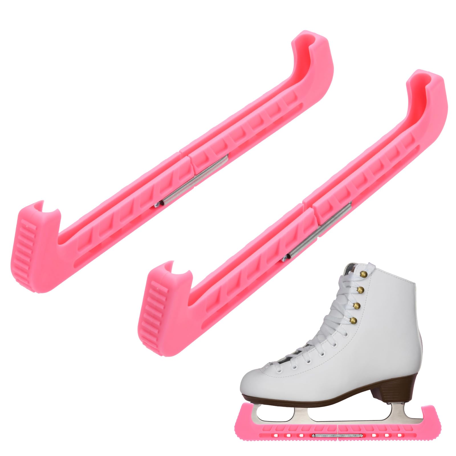 TEMU Lot de 2 protège-lames de patins à glace réglables, housses de marche antidérapantes pour patins artistiques et patins de hockey, accessoires de