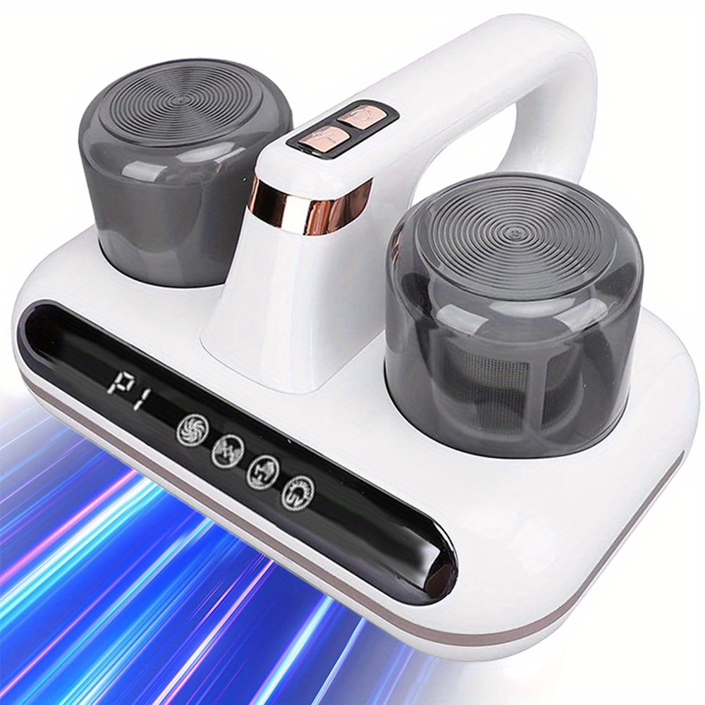 cordless bed vacuum cleaner with uv     technology technology rechargeable   powerful suction for mattresses dust pet hair removal multi component usb type c charging dust removal modern vacuum ergonomic handle