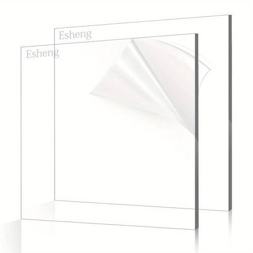 transparent acrylic sheet casting 16inch 20inch square panel 1 8inch 3mm thick laser engraved plastic sheet easy to double sided protective film for signs diy display projects crafts 2pcs with 3 sizes for