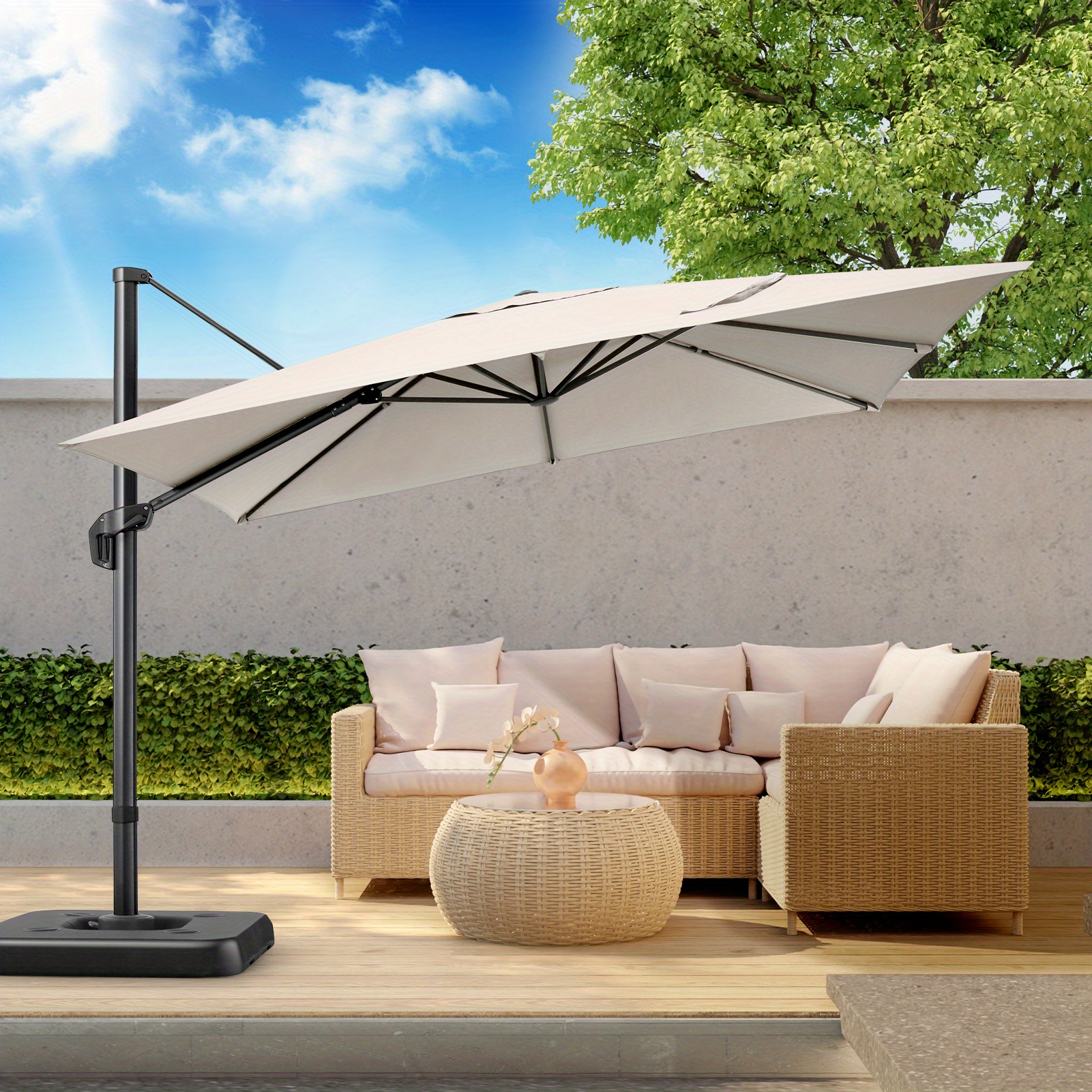 abba patio umbrella replacement canopy Canopy Replacement VIENNA 10FT Offset Umbrella