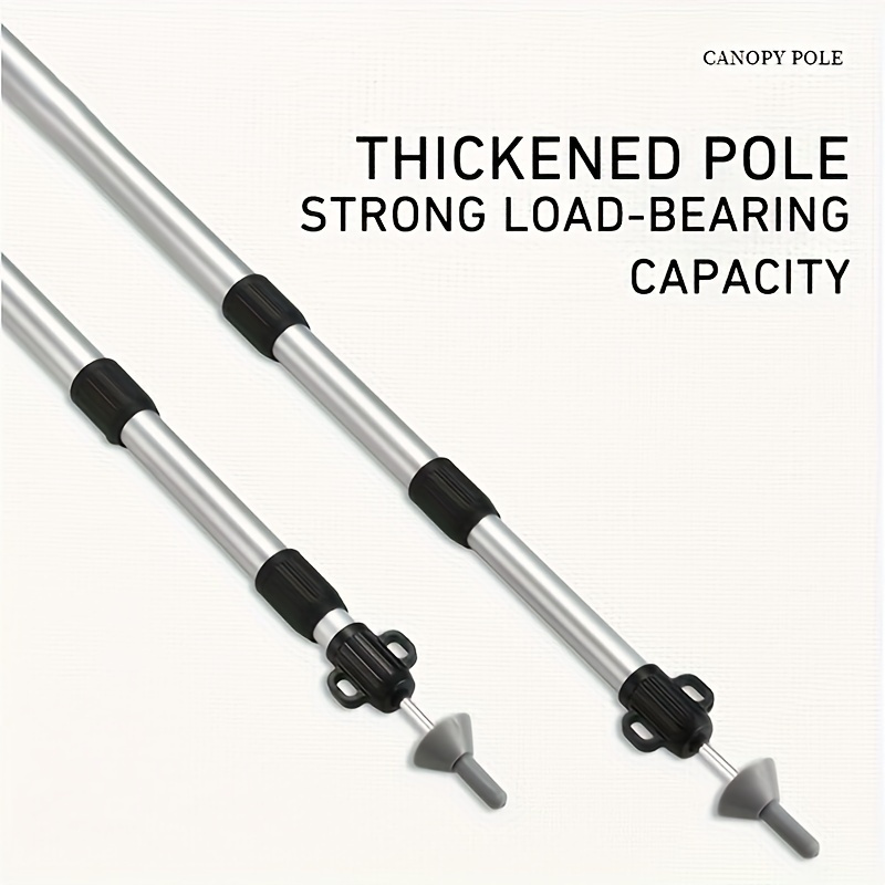 

1pc Outdoor Large Telescopic Tent Pole - Portable Aluminum Rod For Tents And Canopies - Suitable For Camping And Outdoor Activities, Cabin Storage