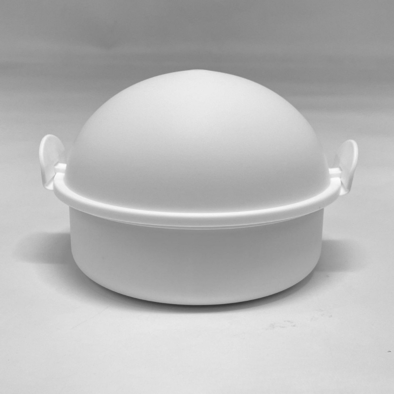 TEMU 1pc 4-cell Heat-resistant Egg Steamer, Food-grade Safe Microwave Egg Cooker | Portable Aluminum Egg-shaped Steamer Basket, Creative Egg ,