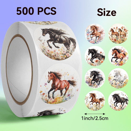 500pcs horse stickers horse cute animal patterns cartoon patterns stickers