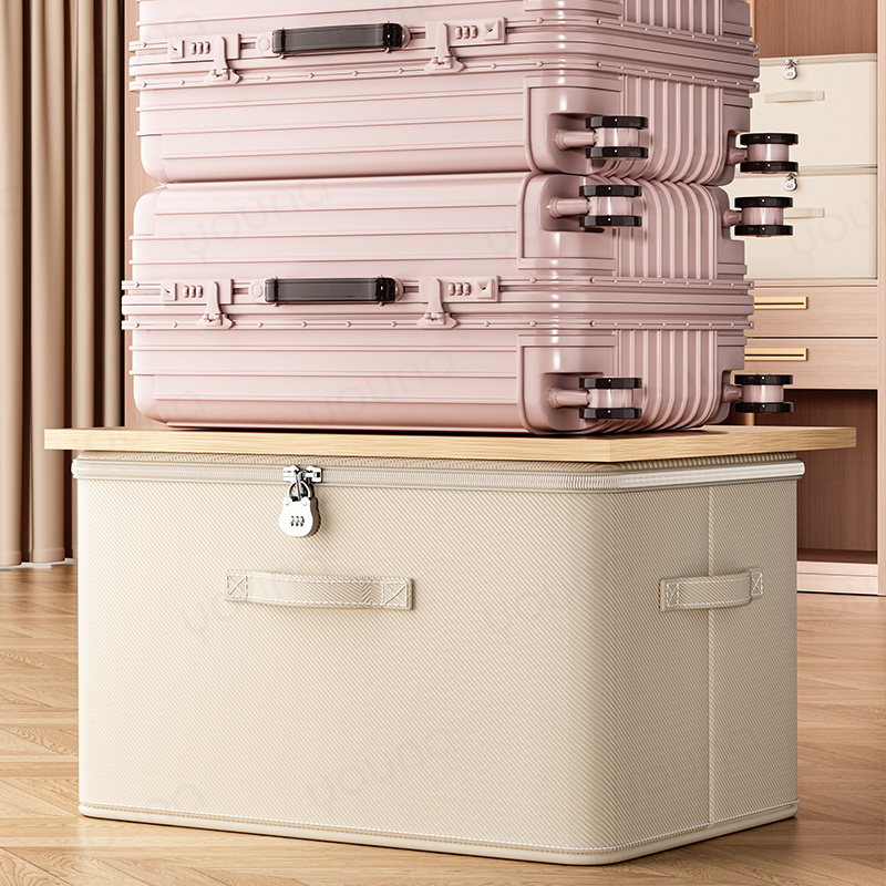 Multifunctional Lockable Storage Box, Thickened Steel Frame