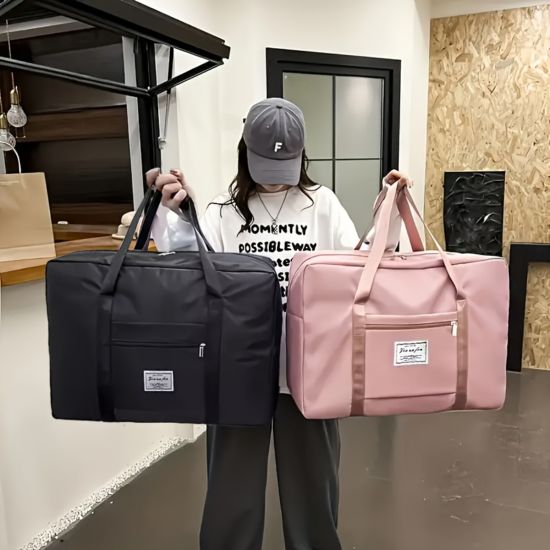 TEMU Extra Large Capacity 17.7 Gallon Travel, Gym & Overnight Bag - Portable Tote Suitable For Travel, Sports, Weekend Trips, Gym & Carry-