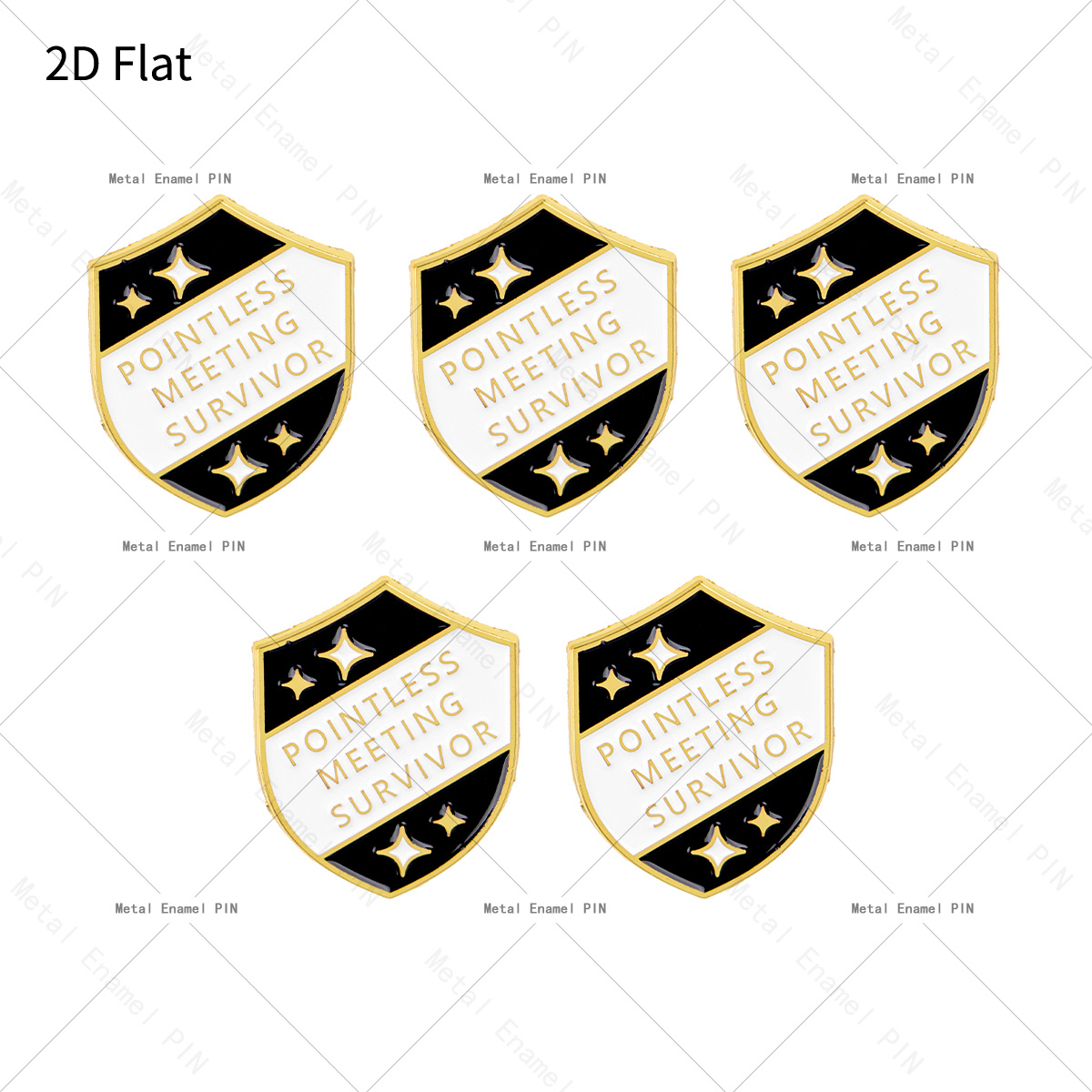 TEMU Plat 2D, Plat 2D 5pcs/lot "Survivant de " Épingle de Revers avec Amusante, Épingles et Broches en Émail, Épingles Badge pour Sacs à Dos, Sacs,