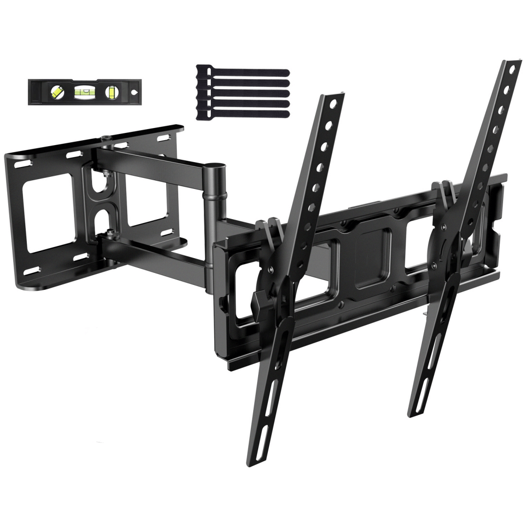 Dreamsmith Tv Wall Mount For Most 26–60 Inch Flat/curved Tvs, Supports Up To 40kg, Swivel Tilt Tv Bracket, Vesa 400 X 400mm Compatible