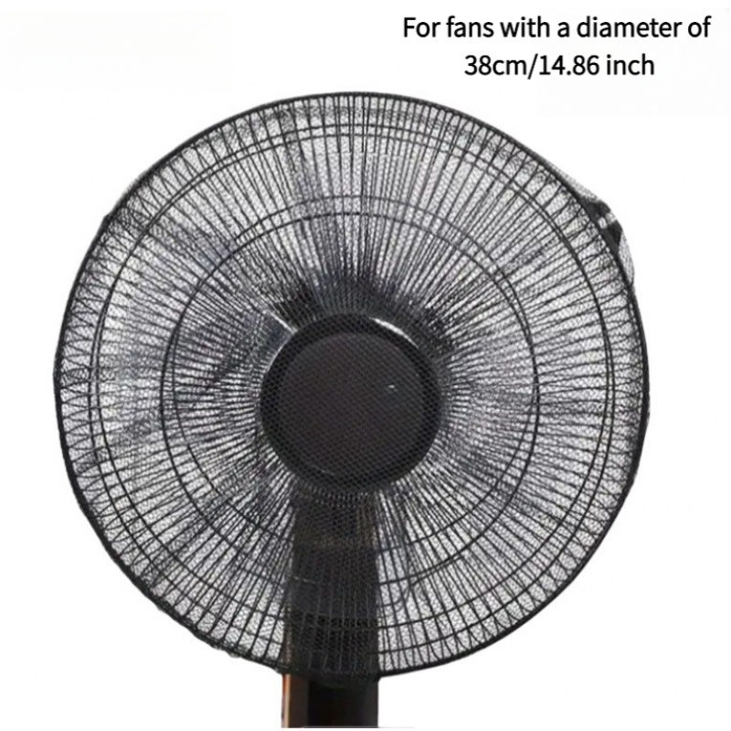 item picture fan protection net anti   clothing safety cover protective net floor fan fan cover anti   protective cover floor desk fan drawstring installation dust cover