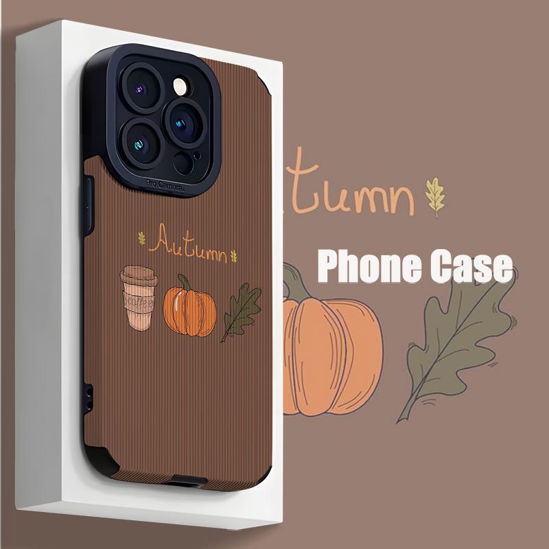 TEMU Phone Case: Autumn Drawing Pattern Case, Suitable For Iphone 16 Pro Max, Iphone 15 Pro Max/14/16 Plus/15/13 Pro/12/11/7/8 Plus/x/xr/xs Max,