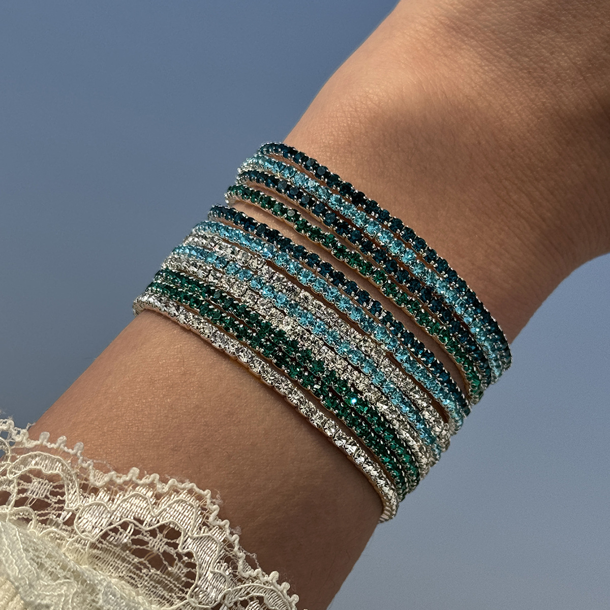 Boho Rice Beads Bracelet Set with Starfish Shell Charms