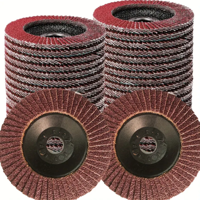 10x Faser-Schleifscheiben 115mm Körnung 60 - Für  Produktbild-Vorschau 4