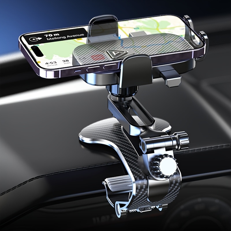 Image of Car Phone Holder, 360-degree Rotatable, Clip-on Phone Holder, Made Of Abs Material, Stable And Anti-shake