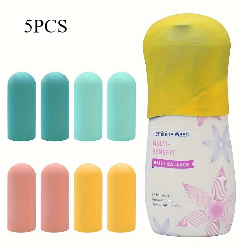 4 5 12 pack silicone bottle covers travel essentials for women men beach vacation essentials travel size toiletries additions cruise ship essentials 2025 must haves leak proofing random color