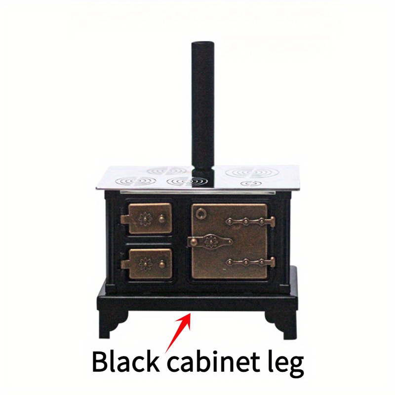 dollhouse vintage miniature black stove model copper Temu New