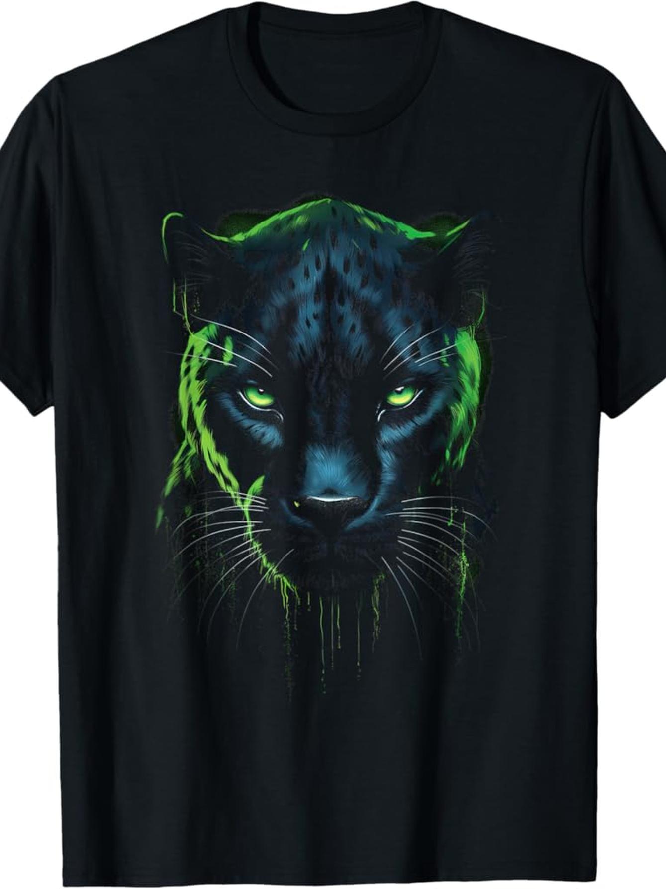 Tシャツ・カットソー PANTHER T-SHIRT Panther Tshirt, Men Graphic Tee, Tri-blend Short Sleeve, Men