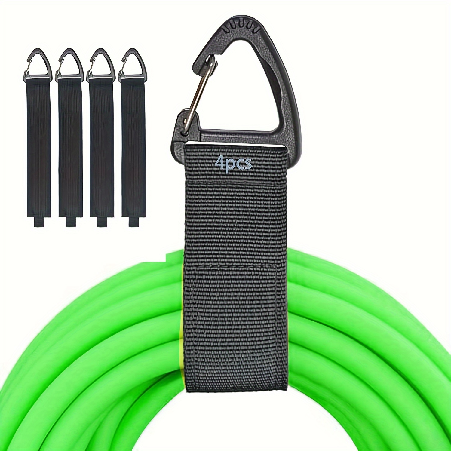 4pcs Heavy-duty Extension Box - 100ft Storage Strap With Hook & Loop, Durable Nylon Wire Wrap For Garage And Home Organization, Home Organization|sturdy Organizer|nylon Straps, Cable Straps