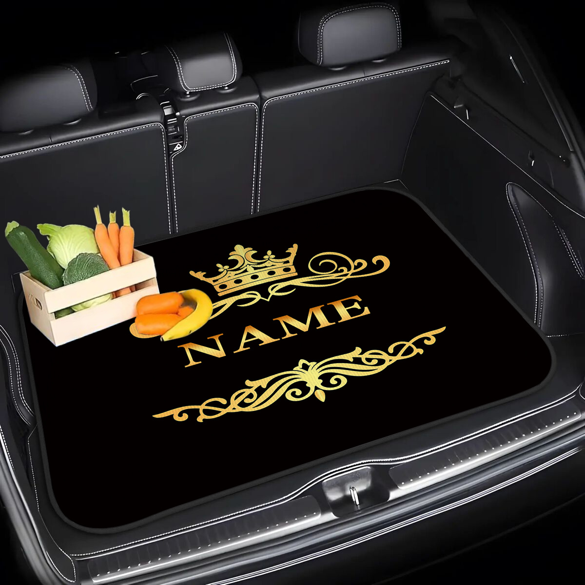 TEMU 1 Customizable Trunk Mat For Cars, Which Can Feature And A Personalized â Compatible With For All Vehicle Types. An Ideal Holiday Present, An