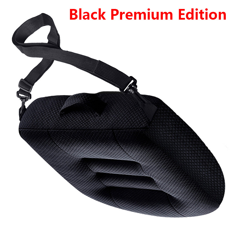 TEMU Upgraded Height-increasing Seat Cushion - Strap Type, With Adjustable Straps, 16x16 Inches, Suitable For Car Drivers, Office Workers, Office