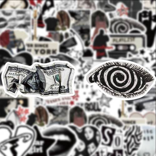 50 sheets of y2k downtown style graffiti stickers tablet laptop stickers mobile phone decoration fun decoration sticker set disposable color stickers for pads