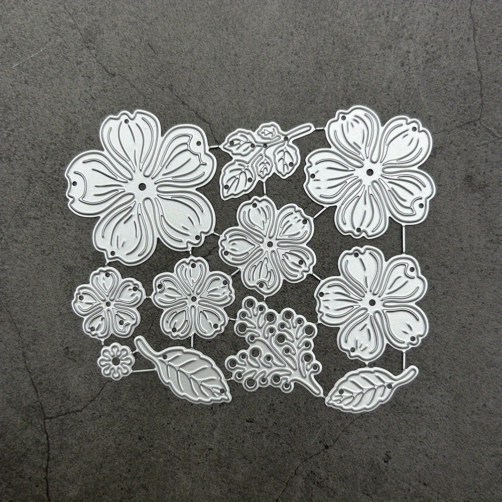 E-shop Weihnachtsblumen-Schneidematrize, Blätter-Schneidematrize-Schablone für Fotoalbum, Formschablone