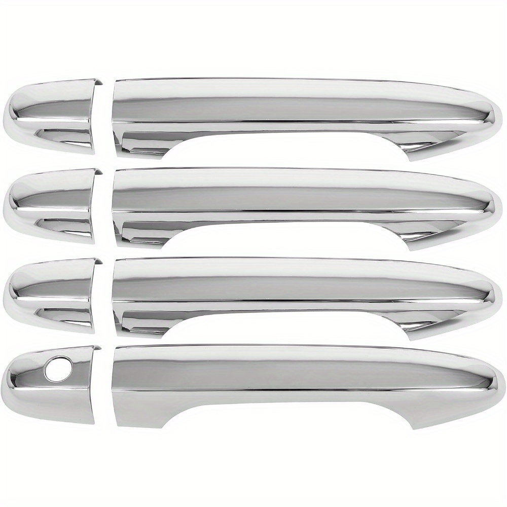 Pack Of 4 Front Rear Left Driver And Right Passenger Side Door Handle Covers Chrome Exterior Outside Outer Door Handle Covers For 2012-2015 For , 2012-2016 For