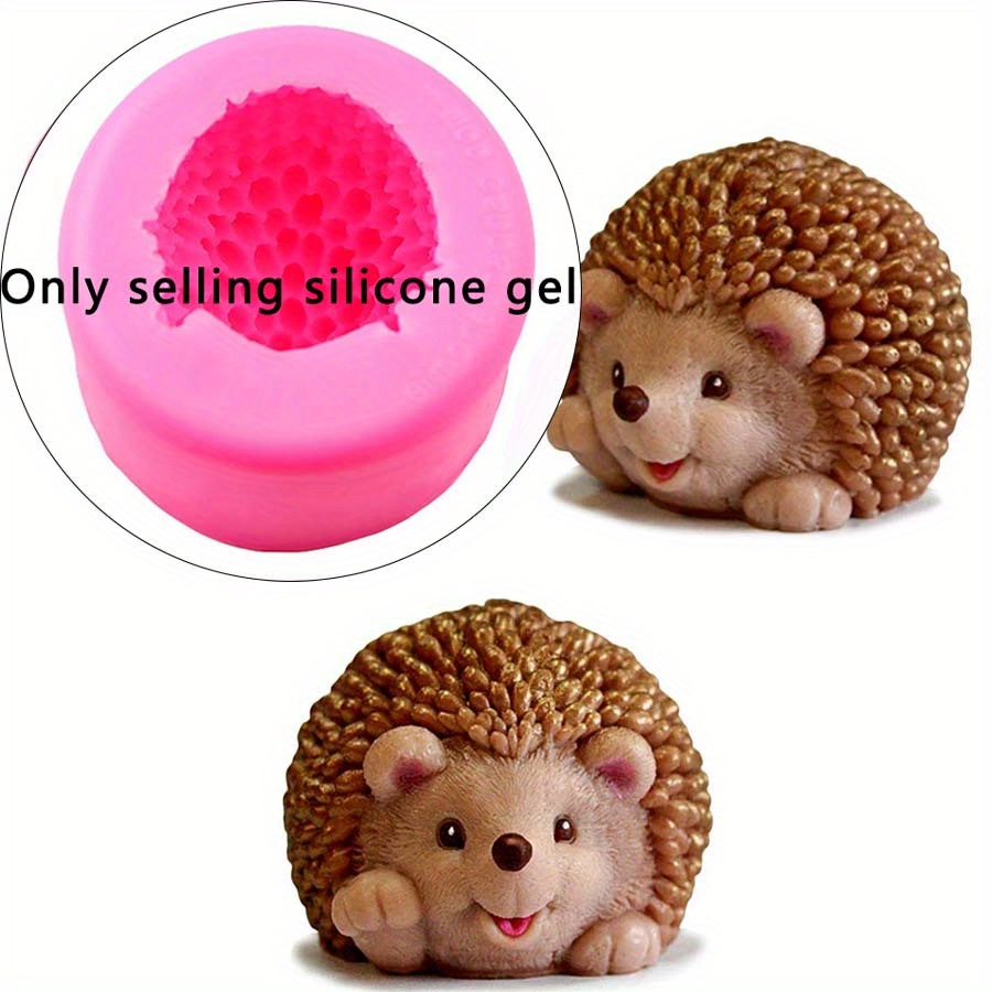 

3d Hedgehog Silicone Mold For Diy Candles, Resin Crafts & Jewelry Casting - Handmade Sculpting And Decoration Tool