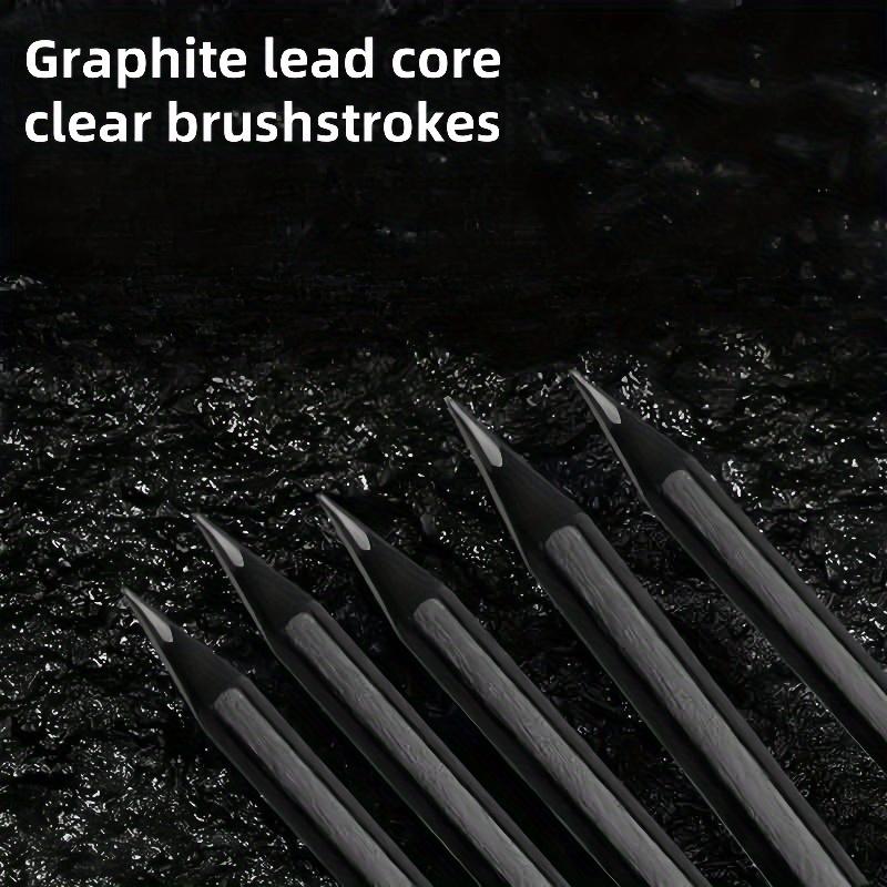 10pcs hb 2b graphite pencil wood smooth 2 4mm lead core suitable for writing drawing and sketching durable and high quality sketching and art projects artist sketching pencils professional smooth graphite core details 5
