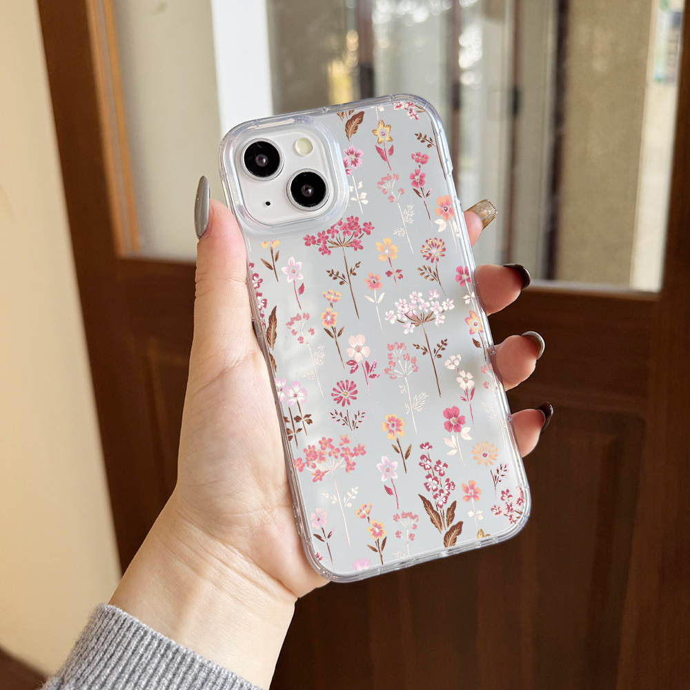 Phone Case - Aesthetic Clear Phone Case with a Pink * for Iphone 16, 11,  15, 14, 13, And 12 Pro *. Ideal As a Birthday Present for Women, Mother'S  Day * Or Valentine'S Day Surprises
