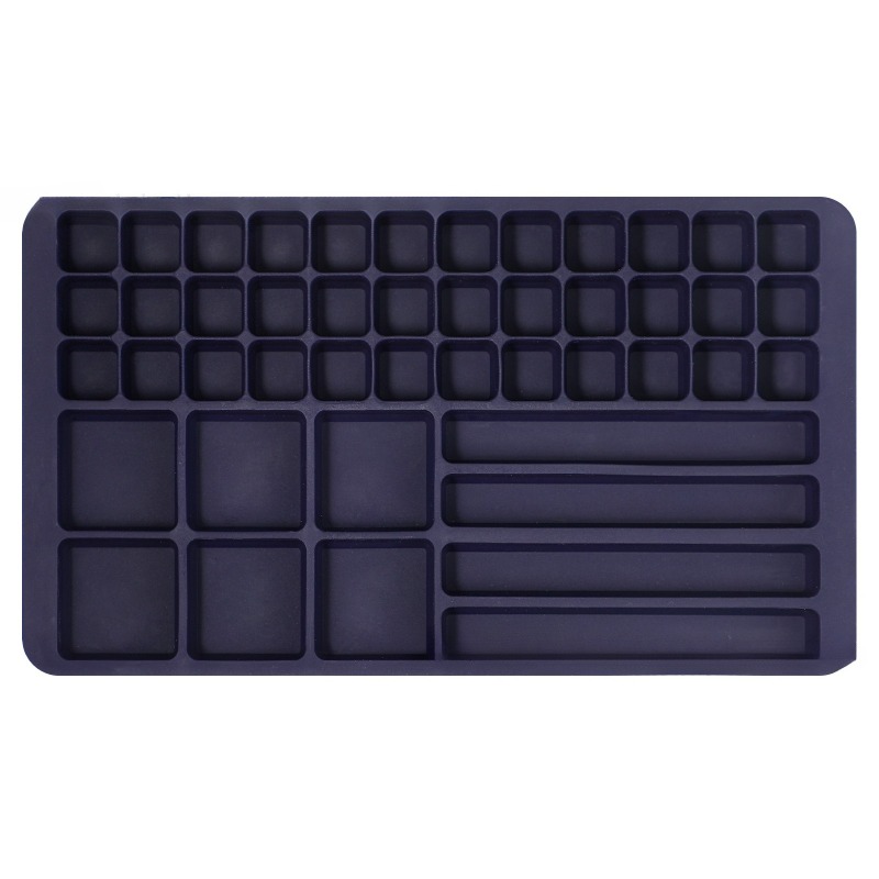 Image of Silicone Ice Mold With 46 Compartments, Designed For Making Ice Shapes, Perfect For Whiskey And Easy To Remove, Ideal For Parties Gatherings As A Home Bar Accessory