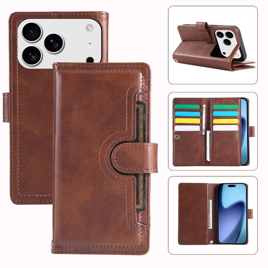 Phone case: Premium Business Style Leather Case with Card Slot for iPhone 11 12 13 14 15 16 17 Plus Pro Max 17 17Pro 17Pro Max 17Air Full Coverage Shockproof Anti-Drop Phone Case