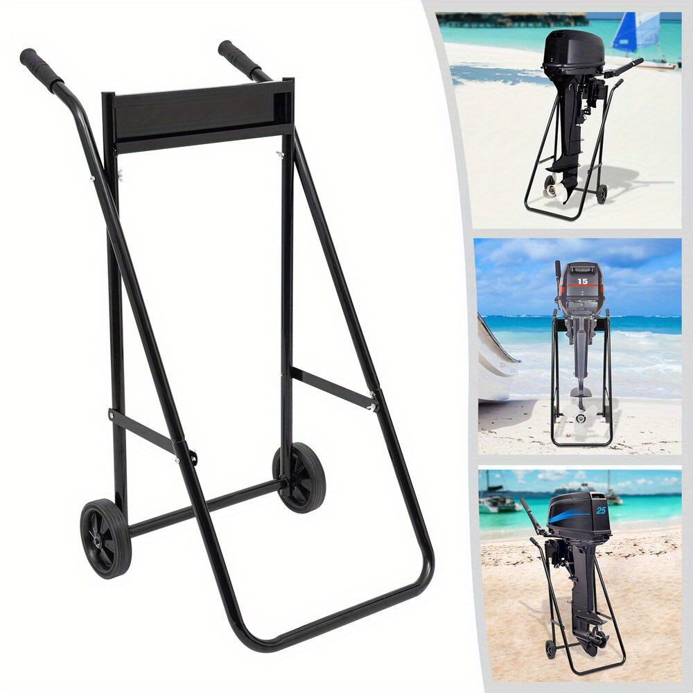 heavy-duty outboard boat motor stand carrier cart dolly with