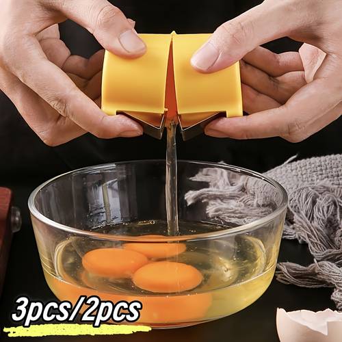 3pcs 2pcs eggshell separator and peeler orange yellow magenta egg separating tool manual eggshell removal tool lever mechanism for peeling suitable for and cooked eggs easy to clean essential kitchen gadget