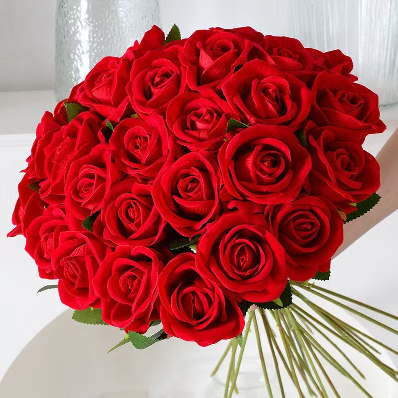 

12 Artificial Roses, Preserved , Simulation Roses With Stems, Ideal For Home Weddings, Centerpieces, Home Decor, Proposal Arrangements, Wedding Rooms, Wedding Supplies, And Hotel Office Decorations.