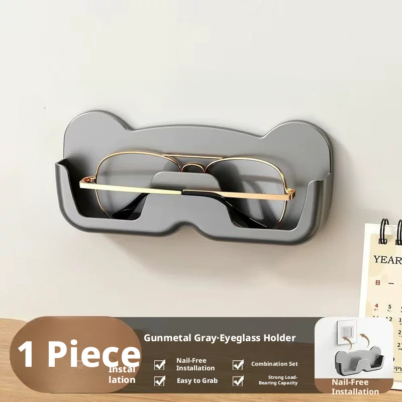 TEMU Wall-mounted Eyeglass Frames, Self-adhesive Eyeglass Storage Racks, Fashion Glasses Storage Boxes, Space-saving Eyeglass Frames For Bedrooms,