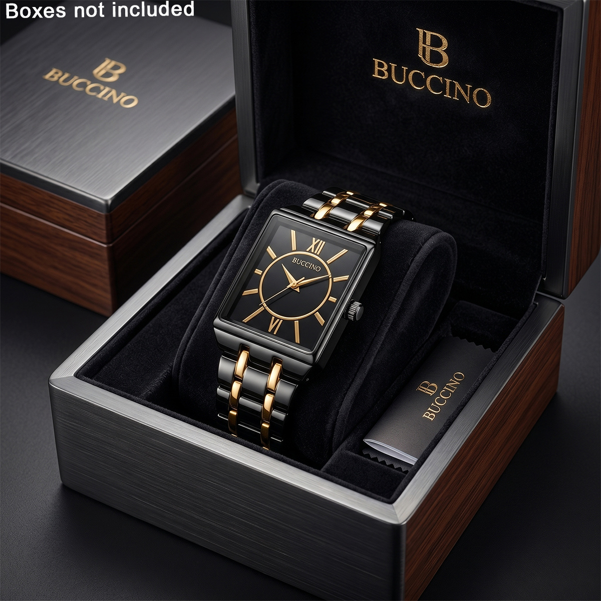 Image of Women's Exquisite Elegant Luxurious Quartz Watch, Square Small Dial, Suitable For Party Wear. Women's Gift, Birthday Gift, Back-to- Gift, Mother's Day Gift