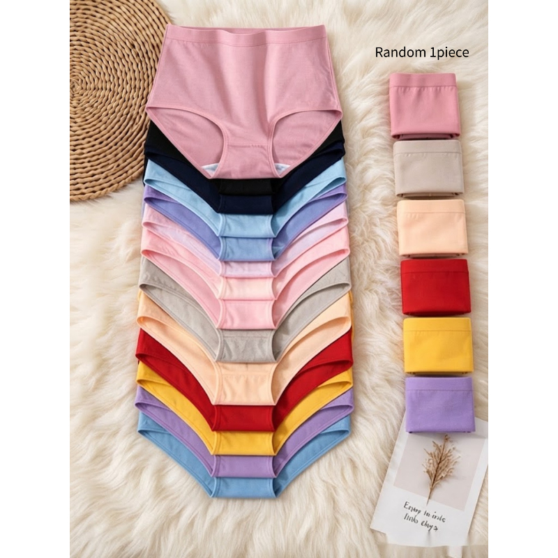 Women's High-Waist Underwear Multi-Color (1pc Random)