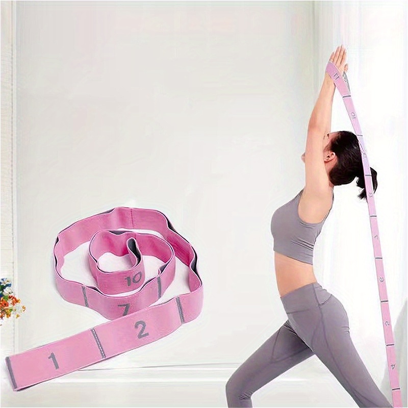 Yoga Stretching Strap with Numbered Elastic Band for Pilates, Dance  Fitness Exercises, Durable Polyester Material, Perfect fo