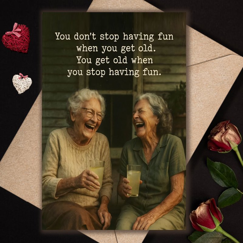 TEMU 1pc, Humorous Birthday Card With An Envelope, 1pc Unique Gift For Women, Men, , Brothers, Sisters, , Daughters, Husbands, , Wives, Perfect For