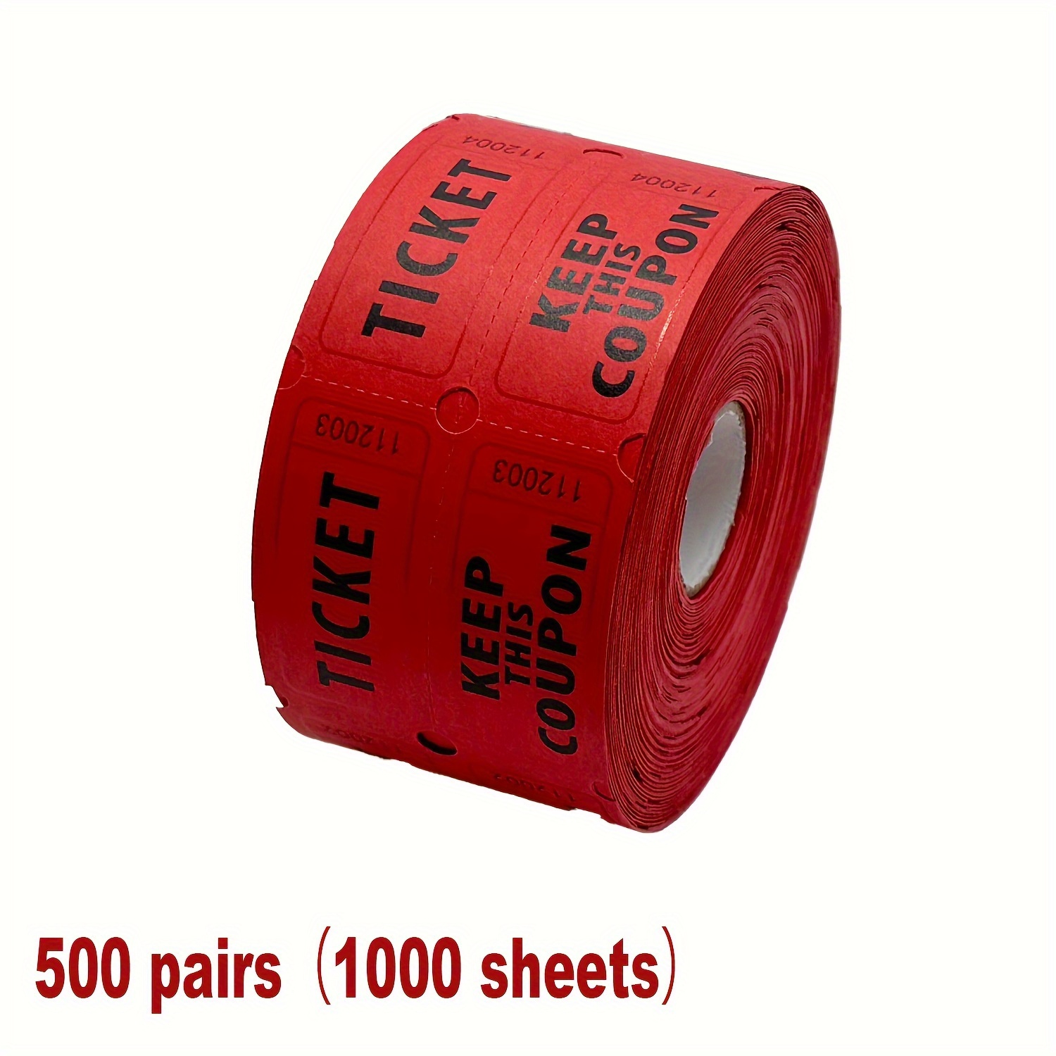 TEMU 1000pcs Game Lottery Tickets Lottery Tickets Opening Celebration Event Tickets Lottery Paper Game Tickets Double-sided Lottery Tickets