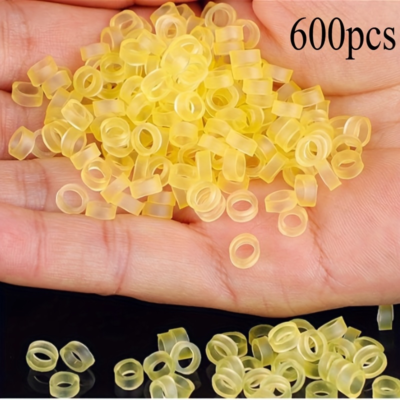 TEMU 600pcs Of Durable Fishing Rubber Bands In , In Sizes 2, 3, 4, 5, And 6mm. Perfect For Hair Rigs, Bloodworm Granulation, And Bait Preparation,