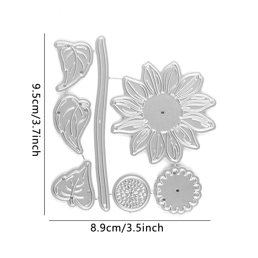 TEMU 【商品名】小さなデイジー/の花テーマ メタルカッティングダイ クラフト 用品 写真アルバム デコレーション ペーパーカード作成用テンプレート モールド ハンドメイド グリーティングカード & ジャーナル デコレーション用