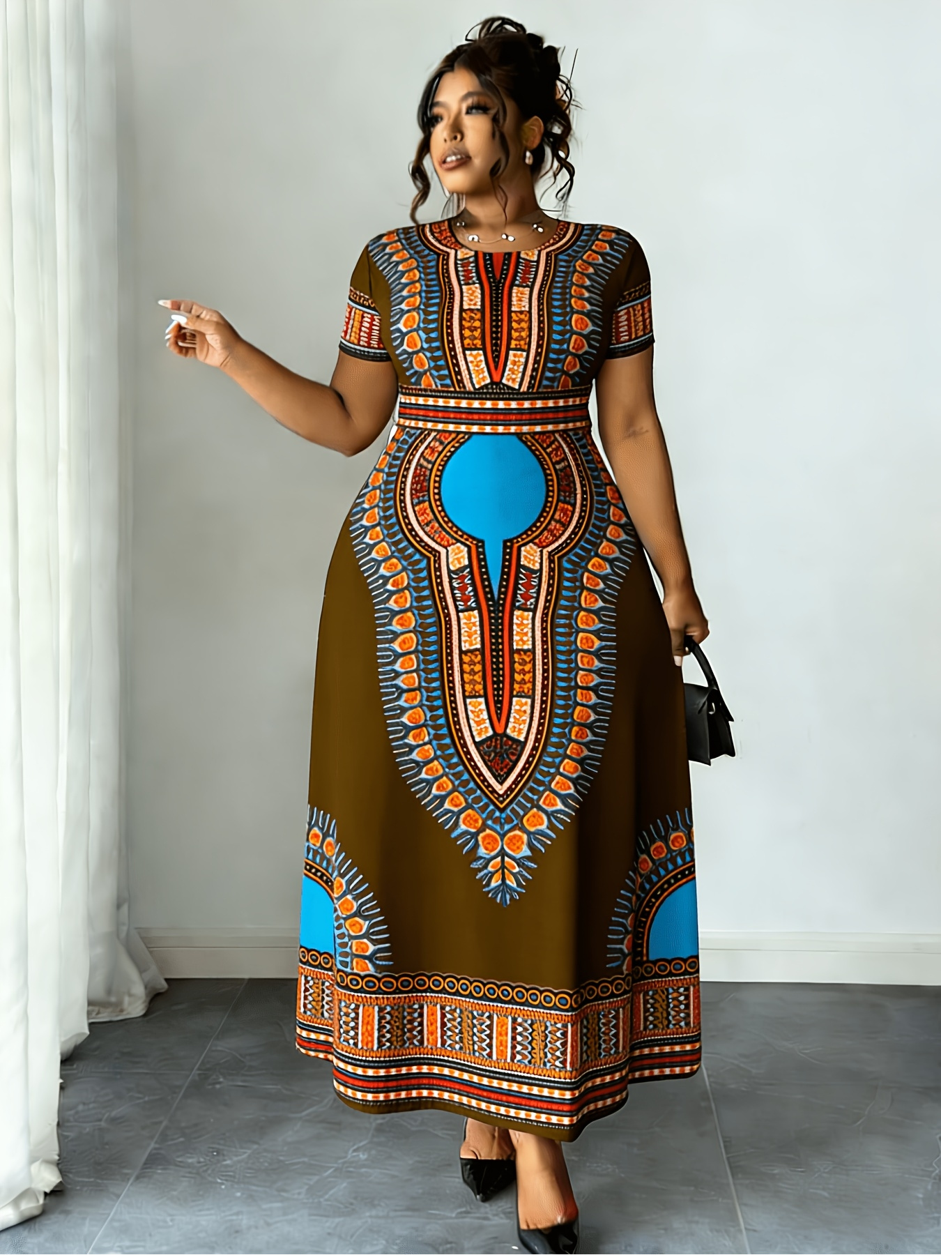 fashionable african traditional dresses Scarlet Darkness Morticia Addams Gothic Bat Sleeve Maxi Bodycon Dress main image 1