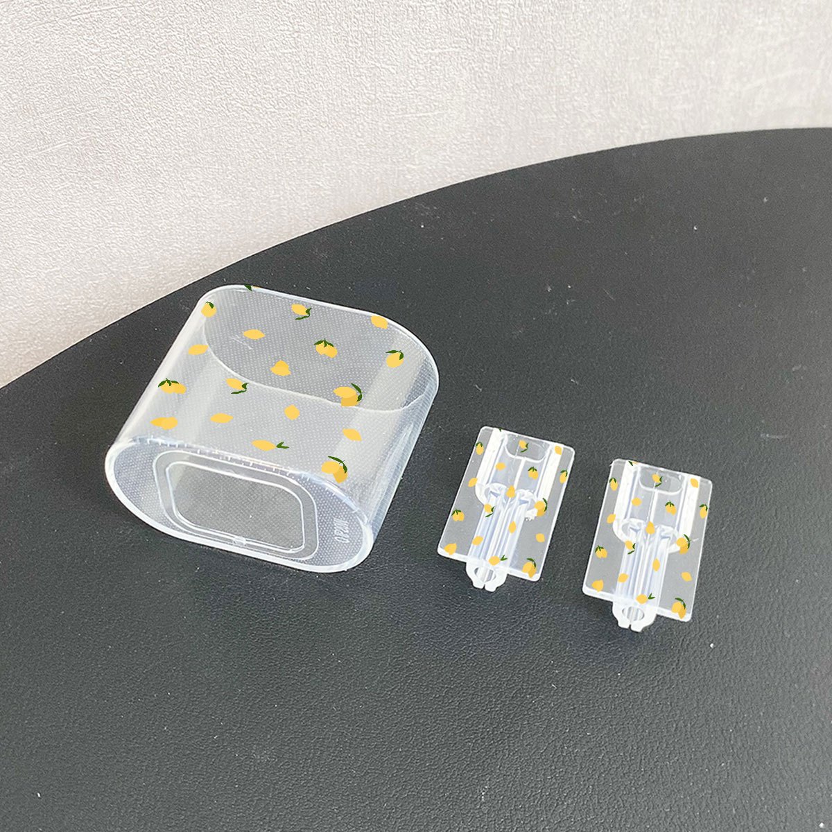 E-shop O0162 Frische schlichte Schutzhülle mit gelbem Zitronenmuster, EU-Standard 20W, transparente Ladegerät-Schutzhülle für iPhone, Schutzhülle für