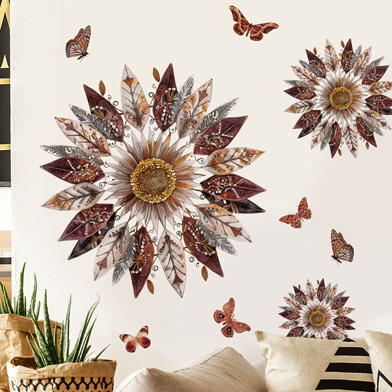 Mandala Wall Stickers, Decorative Living Room, Dining Room, Bathroom, Bedroom, Removable Pvc Wall Stickers